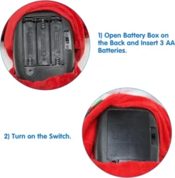 Dancing Santa Claus Window Cling 10 Dancing Santa Claus Window Cling -Christmas Decorations Dancing Santa Claus Window Cling 4 result 600x610 1