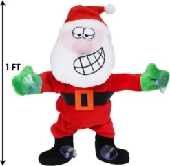 Dancing Santa Claus Window Cling 11 Dancing Santa Claus Window Cling -Christmas Decorations Dancing Santa Claus Window Cling 5 result 600x586 1