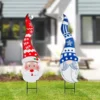 Snowman And Santa Christmas Yard Signs