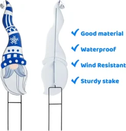 Snowman And Santa Christmas Yard Signs 10 Snowman And Santa Christmas Yard Signs -Christmas Decorations Gnome and Santa Metal Yard Signs 5 result 600x624 1