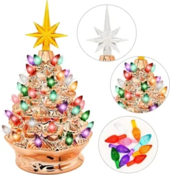 9.25in Prelit Gold Ceramic Tabletop Christmas Tree 10 9.25in Prelit Gold Ceramic Tabletop Christmas Tree -Christmas Decorations Gold Ceramic Christmas Tree 9in 3 result 600x619 1