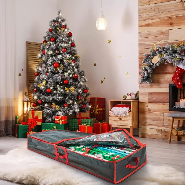 Green Christmas Gift Wrap Storage Box 40in 6 Green Christmas Gift Wrap Storage Box 40in - Image 4