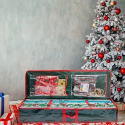 Green Christmas Gift Wrap Storage Box 40in 12 Green Christmas Gift Wrap Storage Box 40in -Christmas Decorations Green Christmas Gift Wrap Storage Box 40in 5 1 600x600 1