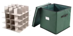 Green Christmas Ornament Storage Box -Christmas Decorations Green Christmas Ornament Storage Box 3 1 600x300 1