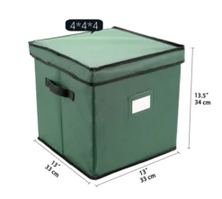 Green Christmas Ornament Storage Box -Christmas Decorations Green Christmas Ornament Storage Box 4 1 600x536 1