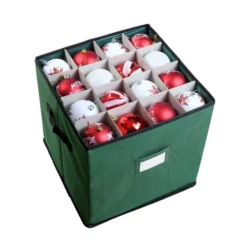 Green Christmas Ornament Storage Box -Christmas Decorations Green Christmas Ornament Storage Box 6 1 600x600 1