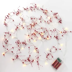 39 LED Pre Lit Christmas Garland 10ft 9 39 LED Pre Lit Christmas Garland 10ft -Christmas Decorations LED Berry Beaded Garland 4 result 1024x1024 1 600x600 1