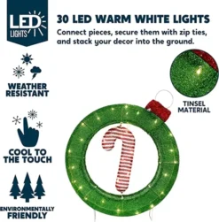 2ft LED Candy Cane Christmas Decoration 10 2ft LED Candy Cane Christmas Decoration -Christmas Decorations LED Yard Light Candy Cane Ornament 2ft 2 600x610 1