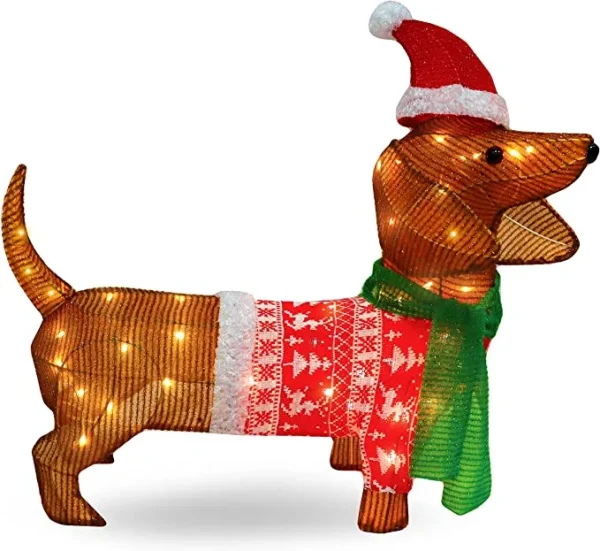 2ft LED Dog Christmas Decoration 4 2ft LED Dog Christmas Decoration - Image 2