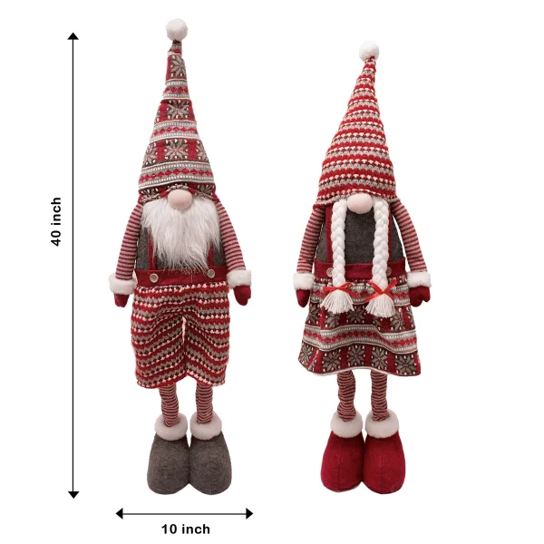 Long Leg Standing Gnome Couple(Knitting Style) 40in 7 Long Leg Standing Gnome Couple(Knitting Style) 40in - Image 5