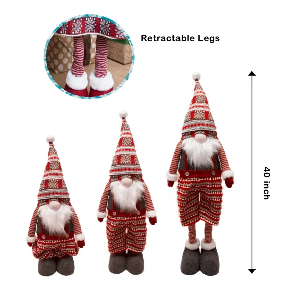 Long Leg Standing Gnome Couple(Knitting Style) 40in 8 Long Leg Standing Gnome Couple(Knitting Style) 40in - Image 6