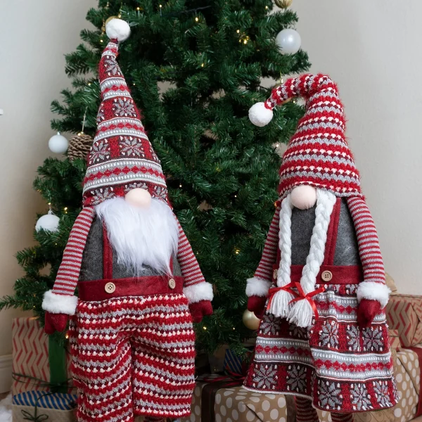 Long Leg Standing Gnome Couple(Knitting Style) 40in 6 Long Leg Standing Gnome Couple(Knitting Style) 40in - Image 4