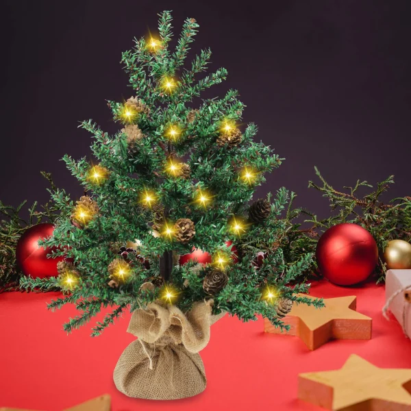 Mini Christmas Tree With Pine Cones 3 Mini Christmas Tree With Pine Cones