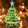 Mini Pre Lit Ceramic Tabletop Christmas Tree 7in 2 Mini Pre Lit Ceramic Tabletop Christmas Tree 7in -Christmas Decorations Mini Prelit Tabletop Christmas Tree 7in 7
