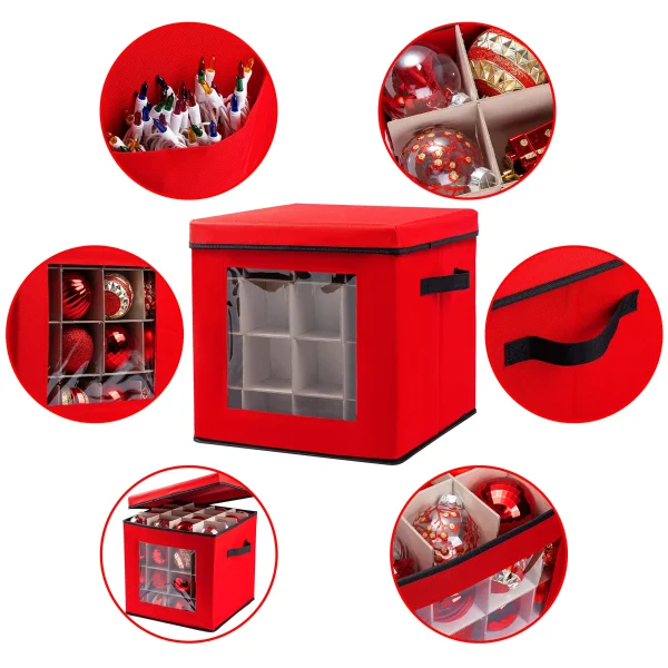 Oxford Christmas Ornament Storage Box 4 Oxford Christmas Ornament Storage Box - Image 2
