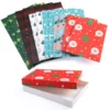 12pcs Assorted Sizes Christmas Paper Gift Boxes With Lids