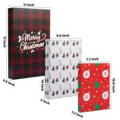 12pcs Assorted Sizes Christmas Paper Gift Boxes With Lids 13 12pcs Assorted Sizes Christmas Paper Gift Boxes With Lids -Christmas Decorations Paper Gift Boxes 7 result 600x600 1