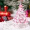 9in Ceramic Pink Tabletop Christmas Tree Prelit 2 9in Ceramic Pink Tabletop Christmas Tree Prelit -Christmas Decorations Pink Ceramic Christmas Tree 9in 1 result 1