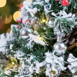 50 LED Prelit Tabletop Christmas Tree With String Lights 24in 13 50 LED Prelit Tabletop Christmas Tree With String Lights 24in -Christmas Decorations Prelit Tabletop Flocked Christmas Tree with 50 Warm White String Lights 24in 8 result 600x600 1