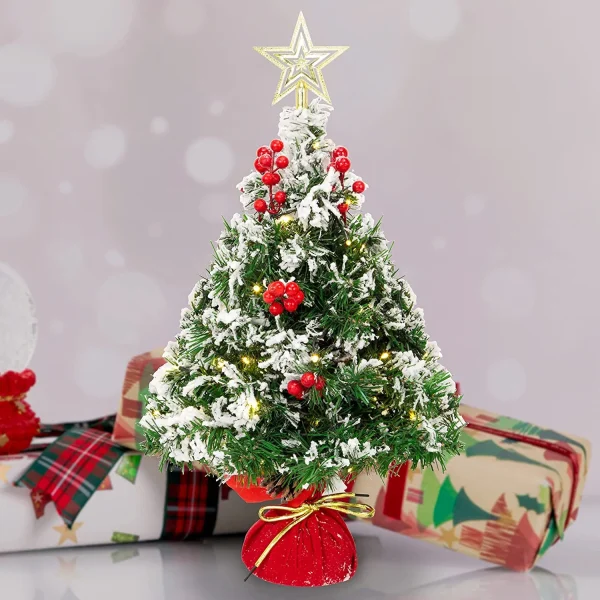 Prelit LED Artificial Mini Christmas Tree 3 Prelit LED Artificial Mini Christmas Tree