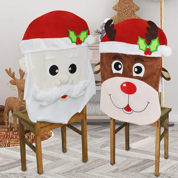 Santa & Dear Decorative Dining Room Chair Covers 5 Santa & Dear Decorative Dining Room Chair Covers - Image 3