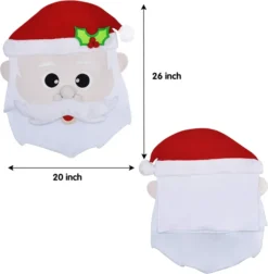 Santa & Dear Decorative Dining Room Chair Covers 11 Santa & Dear Decorative Dining Room Chair Covers -Christmas Decorations Santa And Reindeer Dining Chair Slip Covers 4 result 600x612 1