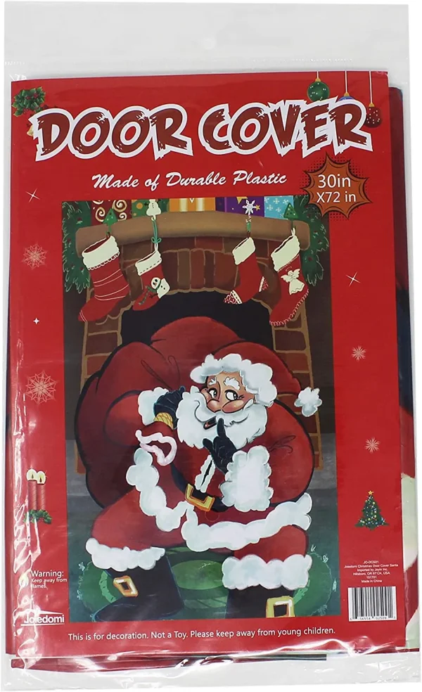 Santa With Gifts Christmas Door Cover 72in X 30in 7 Santa With Gifts Christmas Door Cover 72in X 30in - Image 5