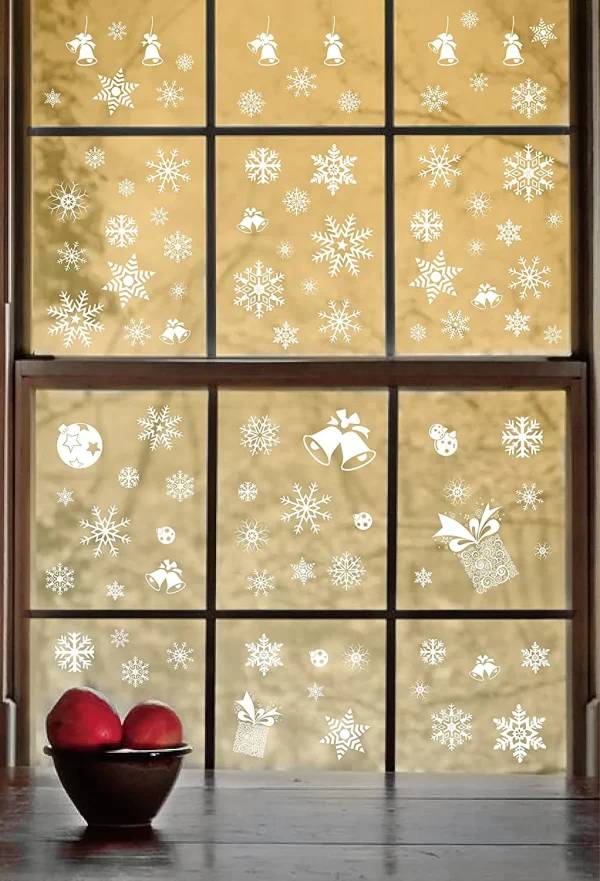 38Pcs Snowflake Window Clings Decal Stickers 7 38Pcs Snowflake Window Clings Decal Stickers - Image 5