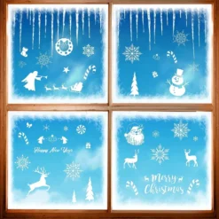 243pcs Christmas Snowflake Window Clings 8 Sheets 11 243pcs Christmas Snowflake Window Clings 8 Sheets -Christmas Decorations Snowflakes Window Clings 243 Pcs 4 result 600x600 1