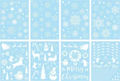 243pcs Christmas Snowflake Window Clings 8 Sheets 12 243pcs Christmas Snowflake Window Clings 8 Sheets -Christmas Decorations Snowflakes Window Clings 243 Pcs 5 result 600x404 1