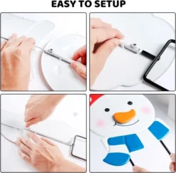 2pcs Snowman And Gnome Metal Christmas Yard Signs With Stake -Christmas Decorations Snowman and Gnome Yard Sign 4 result 600x590 1