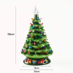 Pre Lit Ceramic Tabletop Christmas Tree 15in 11 Pre Lit Ceramic Tabletop Christmas Tree 15in -Christmas Decorations Tabletop Prelit Ceramic Christmas Tree with 70 Multicolor Bulbs 15in 4 result 600x600 1